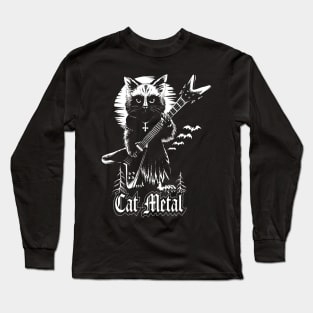 Cat Metal Long Sleeve T-Shirt